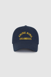 ANINE BING Jeremy Baseball Cap LA - Navy - Front View