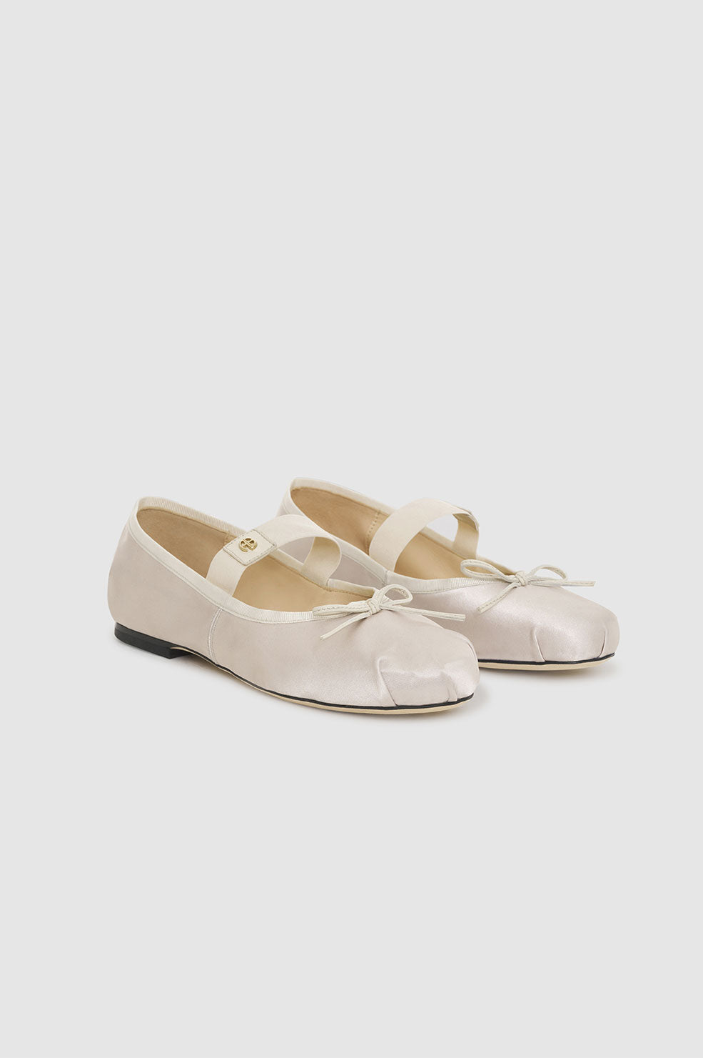 ANINE BING Jolie Flats - Champagne - Side Pair View