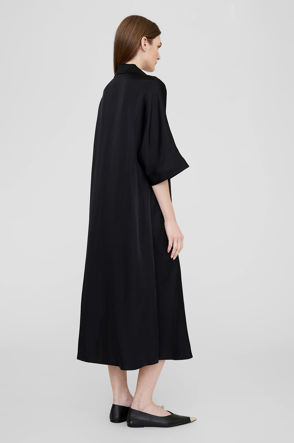 ANINE BING Julia Dress - Black - On Model Back