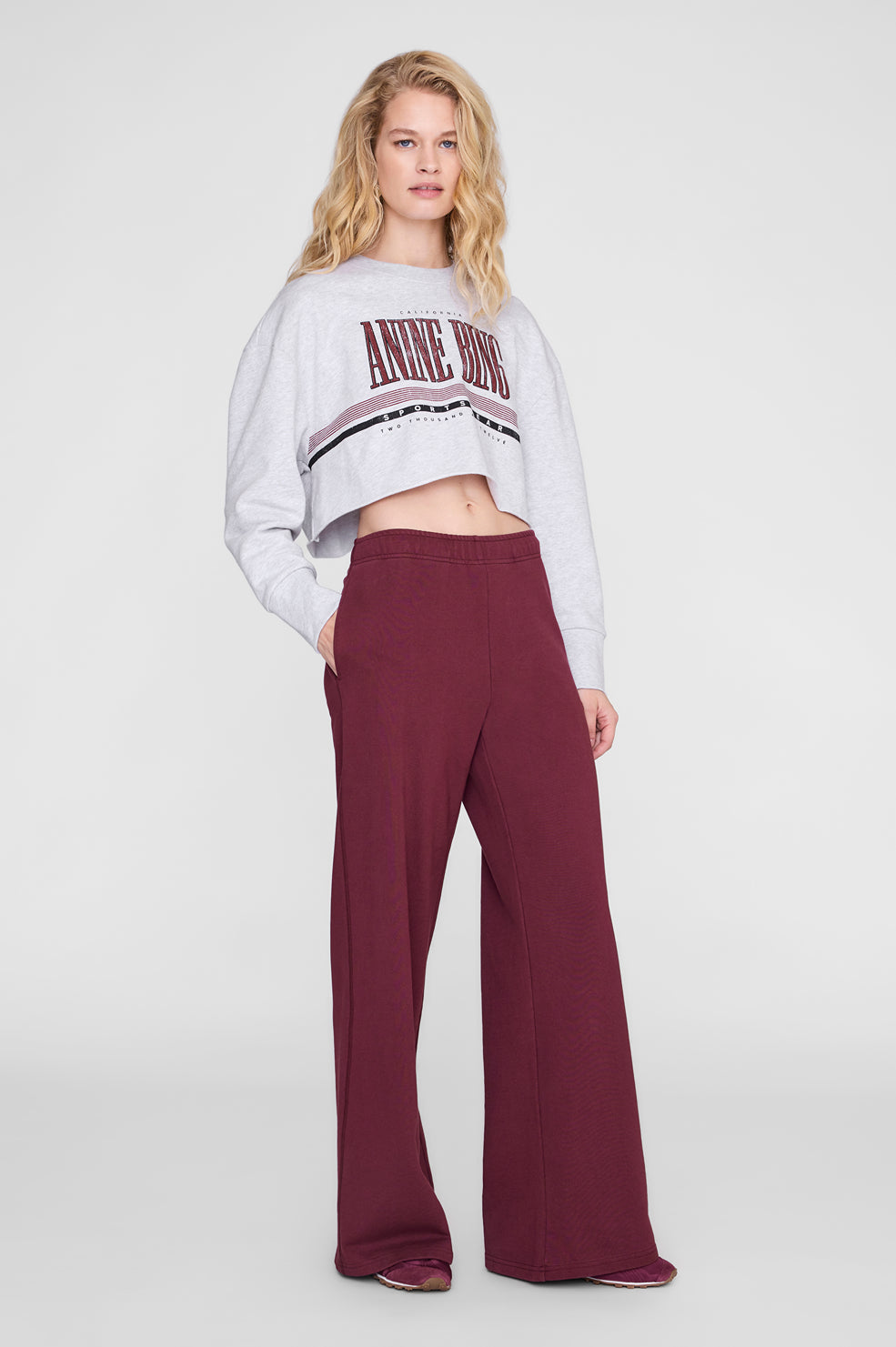 Kacey Sweatpant - Burgundy