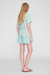 ANINE BING Kam Short - Washed Seafoam - on model back