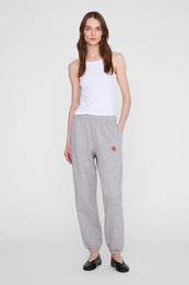 ANINE BING Karter Sweatpant - Grey - on model front second image