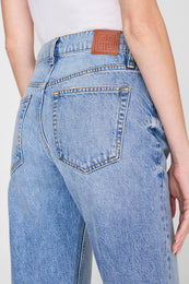 ANINE BING Kate Jean - Arbor Blue - on model back detail second image