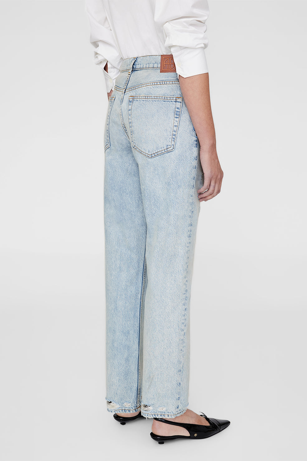 ANINE BING Kate Jean - Destructed Bleached Blue thumbnail