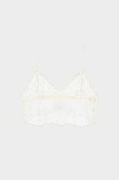 ANINE BING Lace Bralette - Ivory - Front View