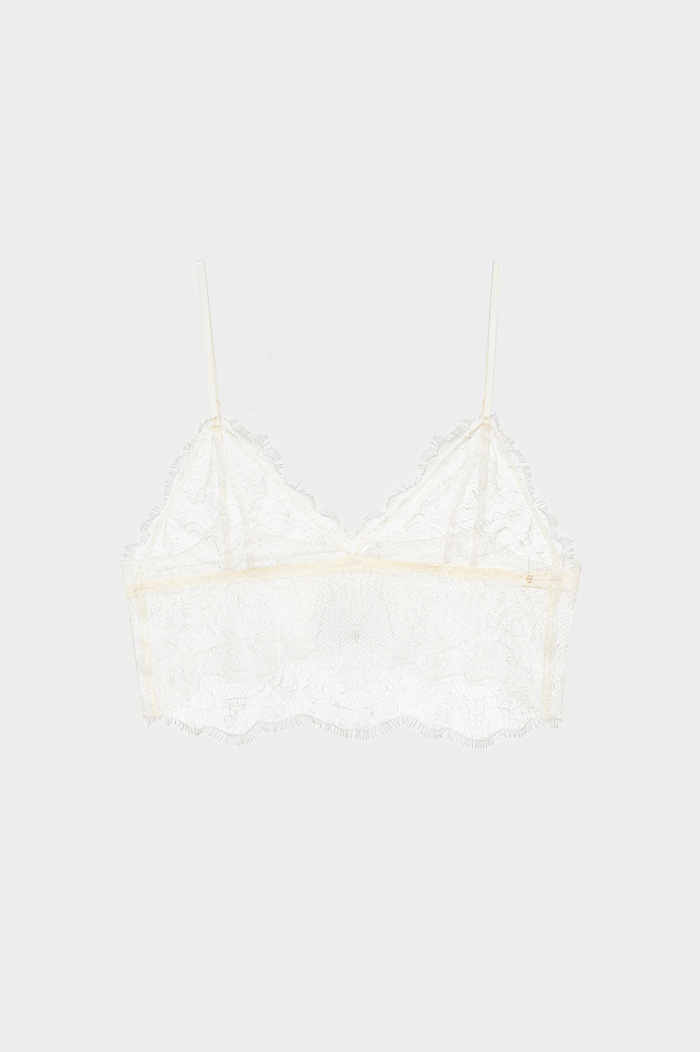 ANINE BING Lace Bralette - Ivory - Front View
