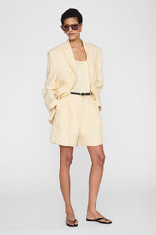 ANINE BING Lea Top - Butter Yellow - on model front second image 