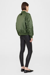 ANINE BING Leon Bomber - Army Green - on model back