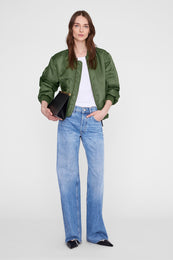 ANINE BING Leon Bomber - Army Green - on model front 