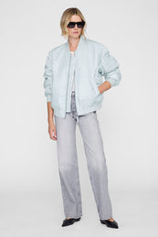 ANINE BING Leon Bomber - Spring Mint - on model front
