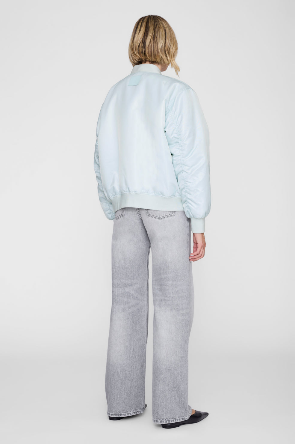 ANINE BING Leon Bomber - Spring Mint - on model back