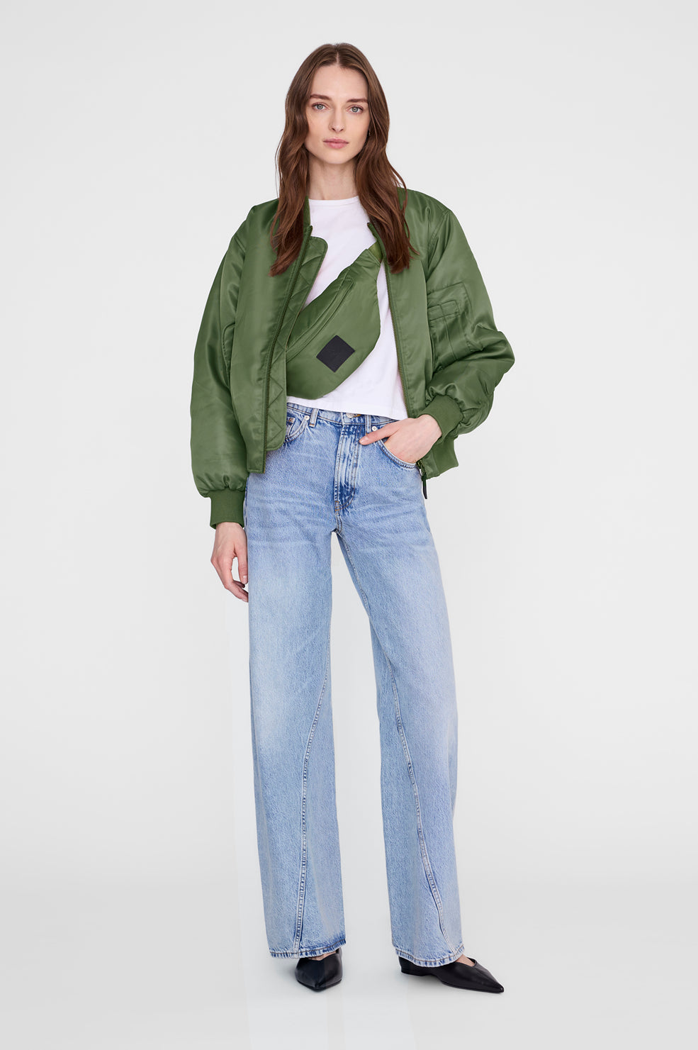 Leon Small Waist Bag Nylon - Army Green