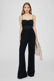 ANINE BING Lera Bodysuit - Black - On Model Front