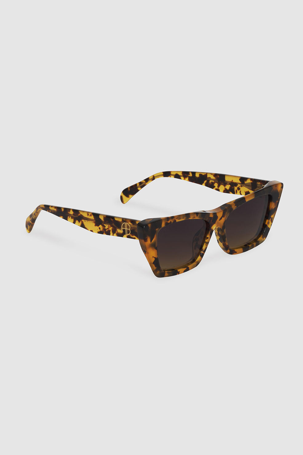 ANINE BING Levi Sunglasses - Tortoise - Side View