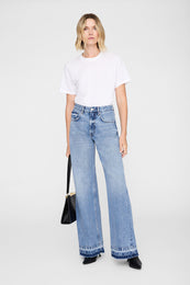 ANINE BING Lewis Jean - Caspian Blue - on model front