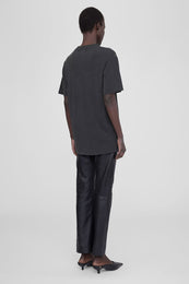 ANINE BING Lili Tee Butterfly - Washed Black - On Model Back