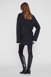 ANINE BING Livy Skirt - Black - on model back view
