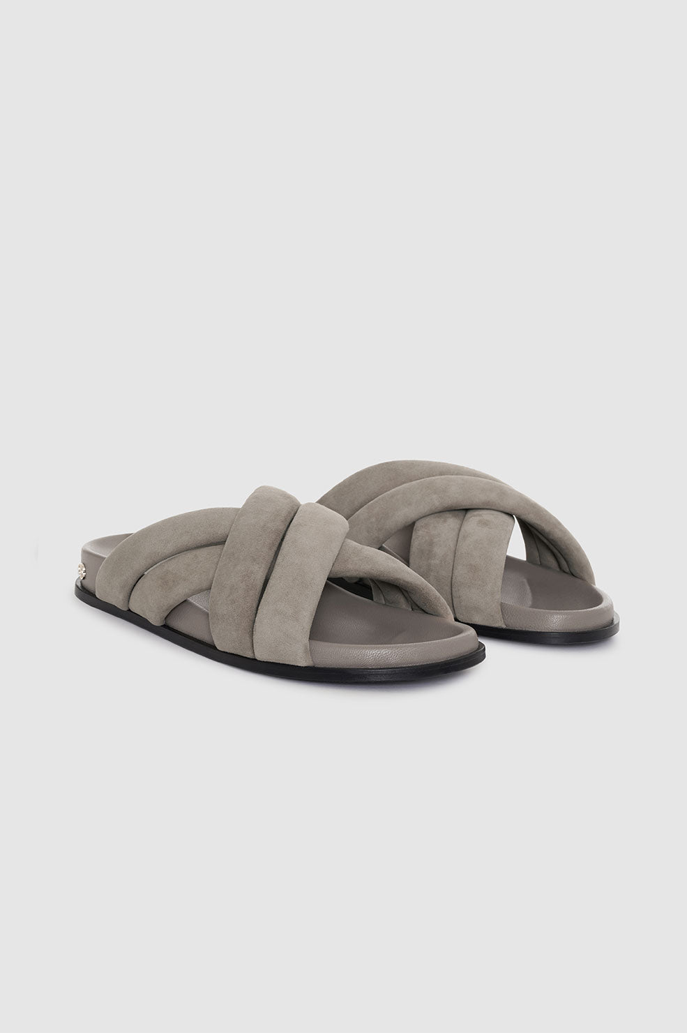 ANINE BING Lizzie Slides - Taupe - Side Pair View