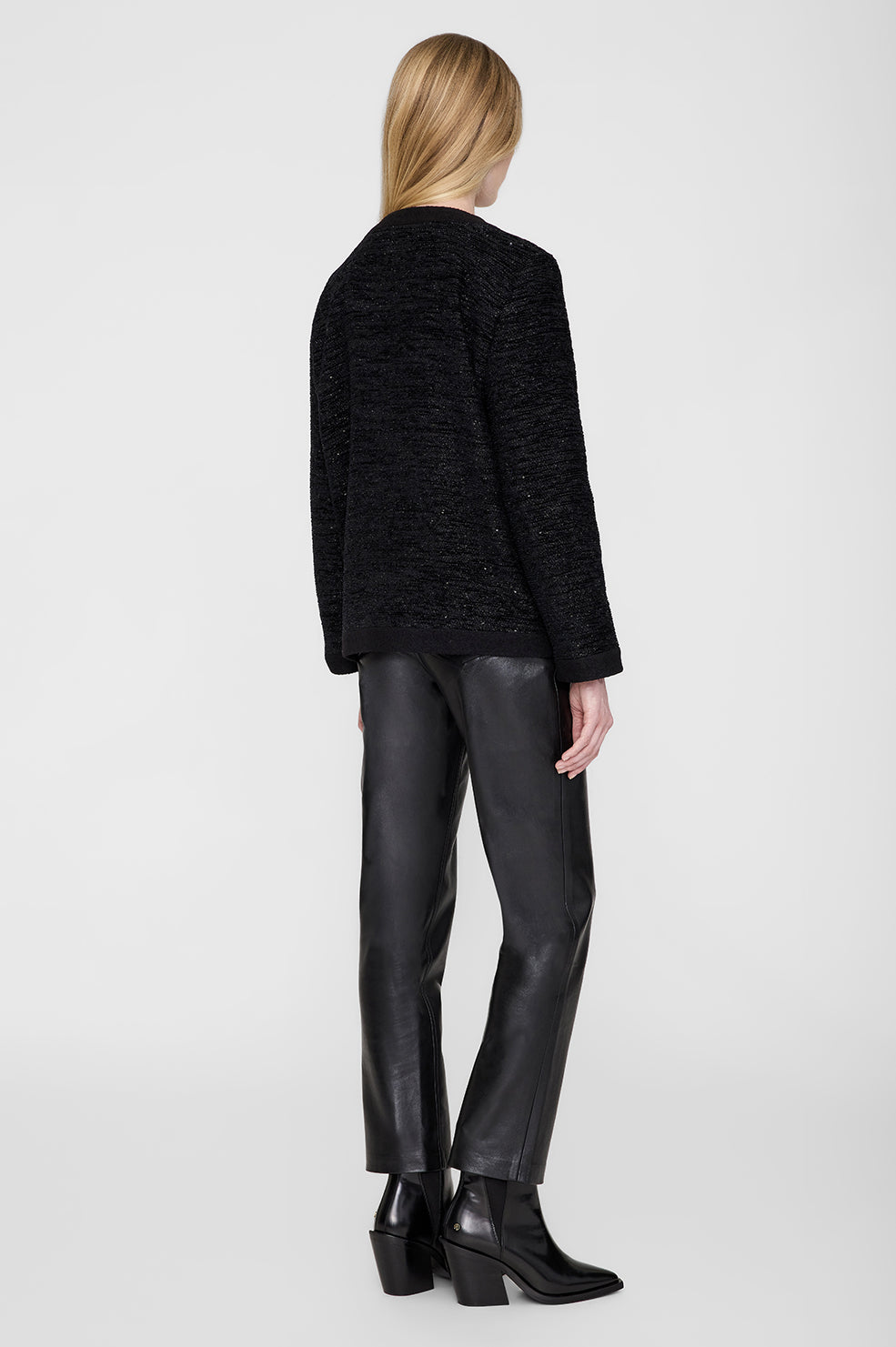 ANINE BING Lydia Jacket - Black Shine thumbnail