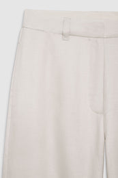 ANINE BING Lyra Trouser - Dove Linen Blend - Detail View