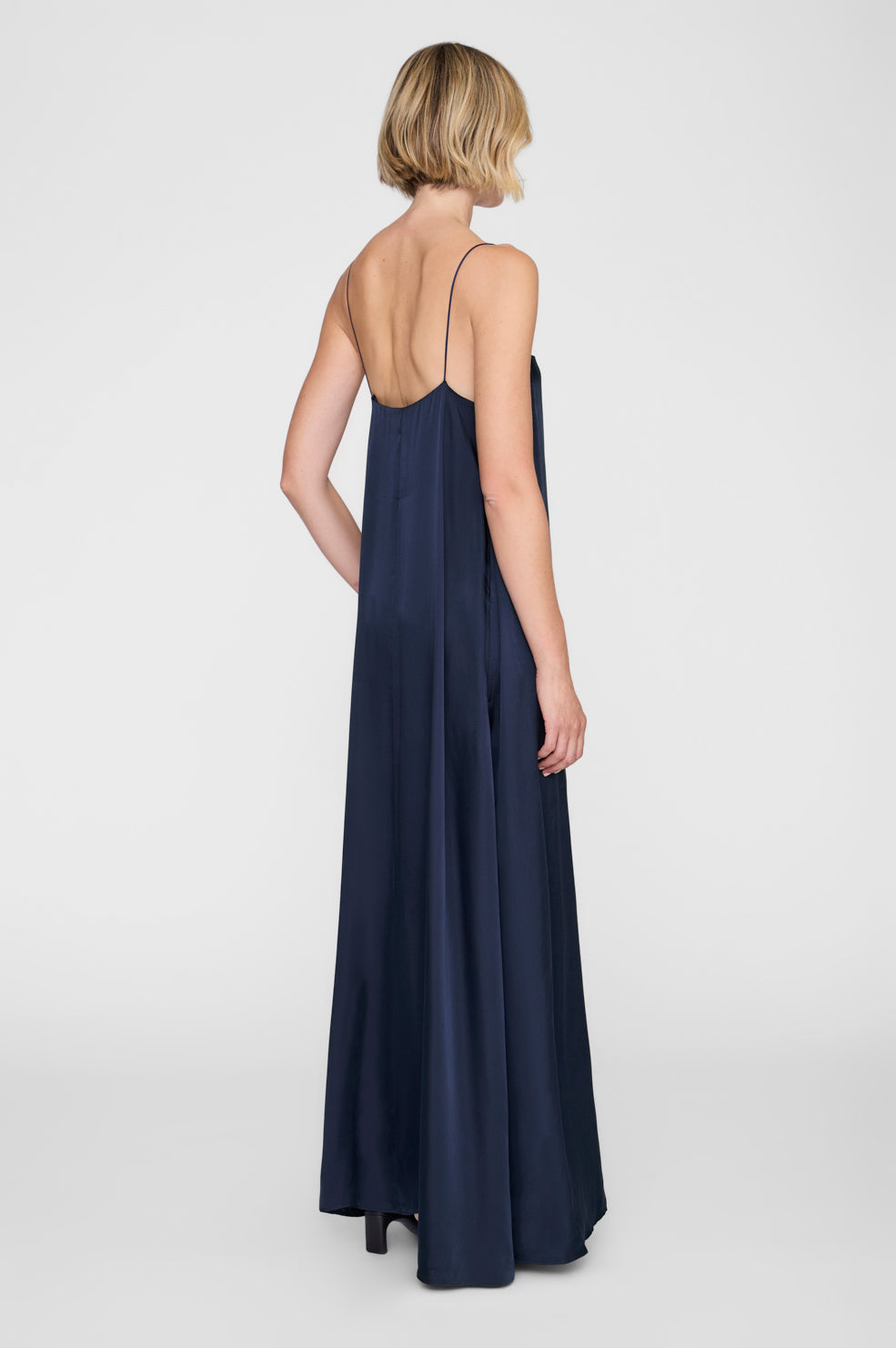 ANINE BING Mae Dress - Navy - on model back