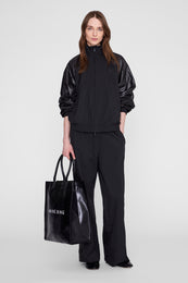 ANINE BING Maha Pant - Black - on model front second image