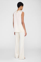 ANINE BING Malia Top - Cream - on model back