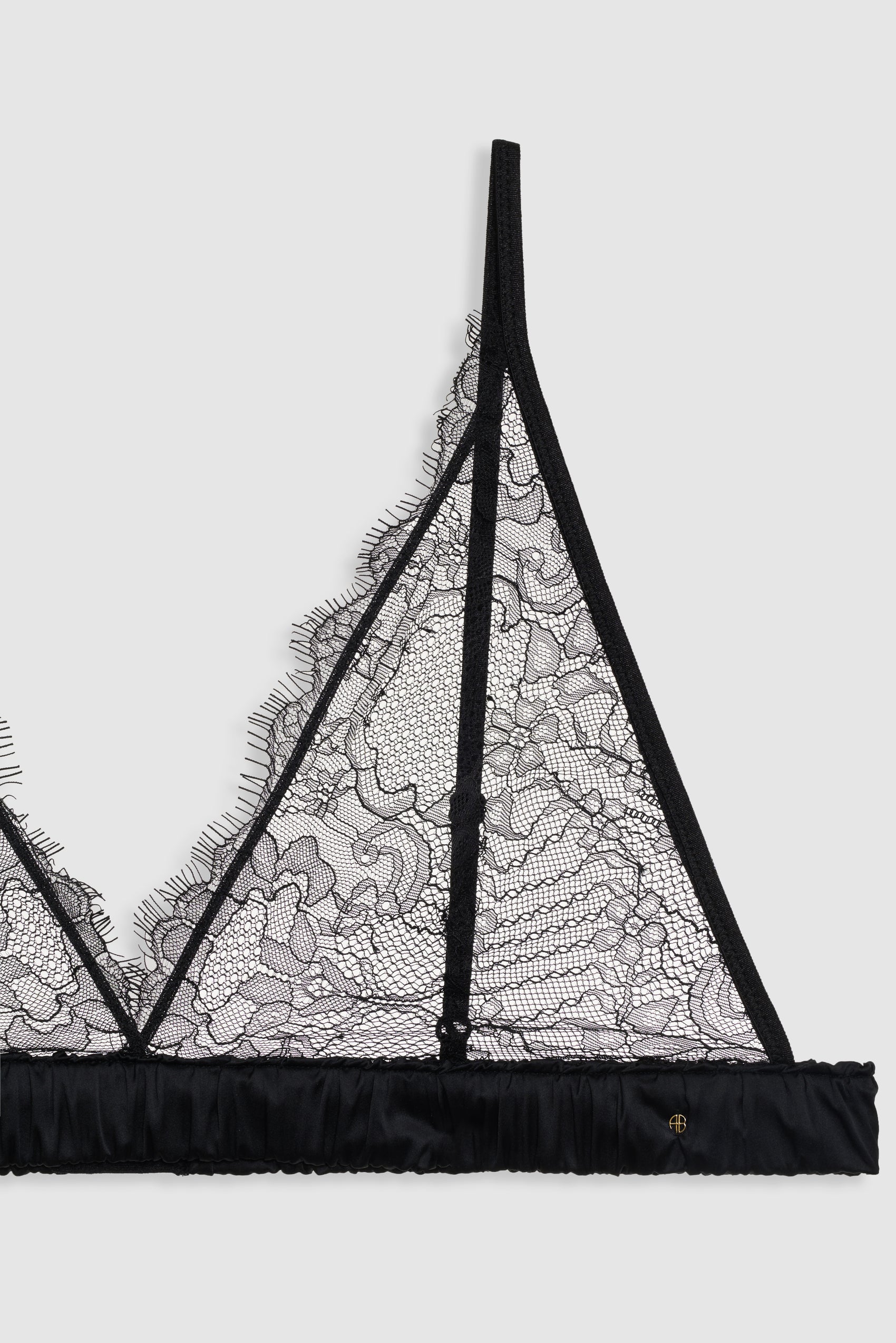 ANINE BING Marion Bra - Black - Detail View