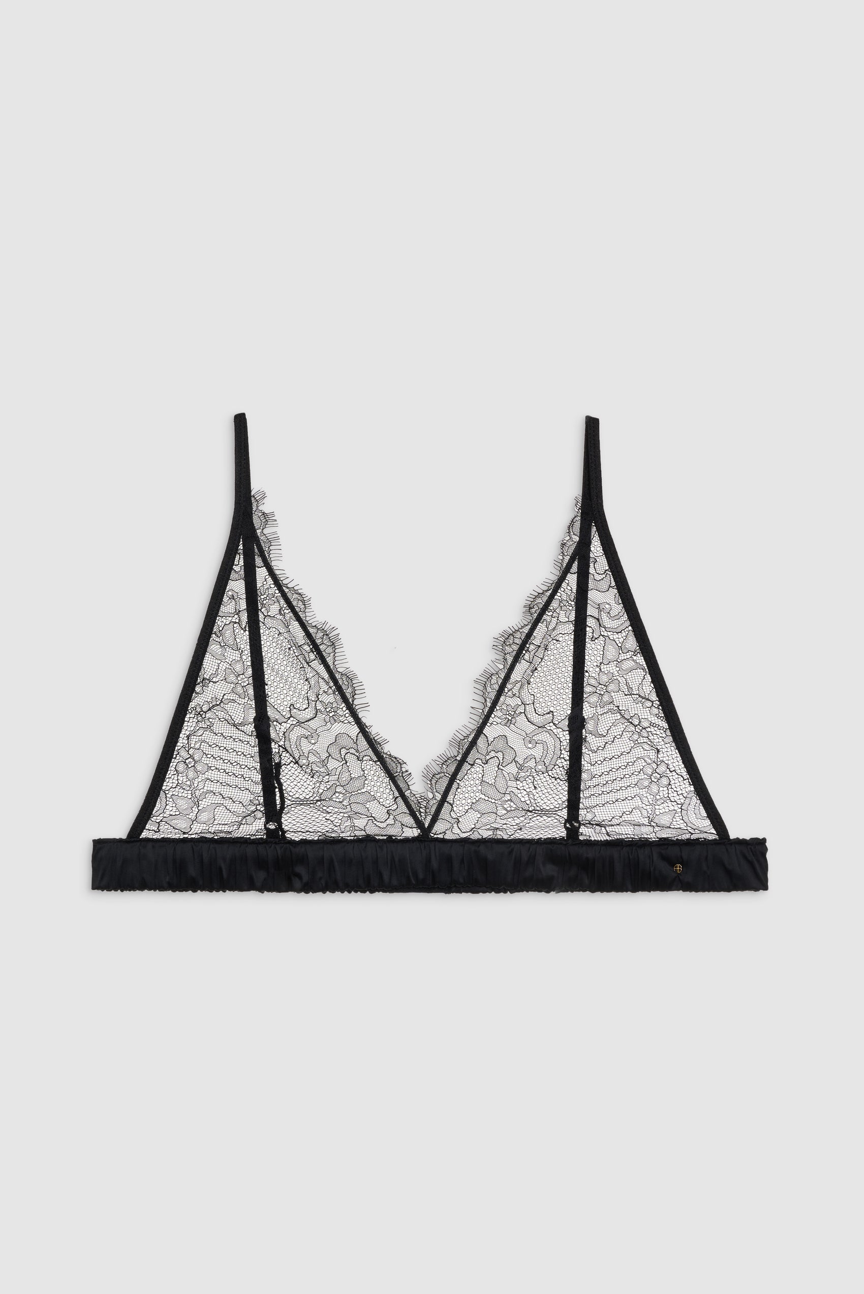 ANINE BING Marion Bra - Black - Front View
