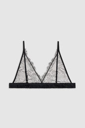 ANINE BING Marion Bra - Black - Front View