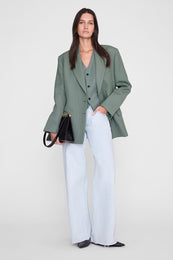 ANINE BING Mario Vest - Sage - on model front third