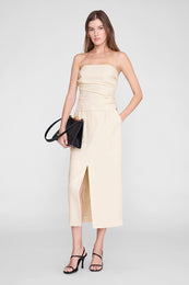 ANINE BING Meredith Skirt - Cream - on model front