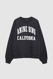 ANINE BING Miles Sweatshirt Anine Bing - Vintage Black - Front View
