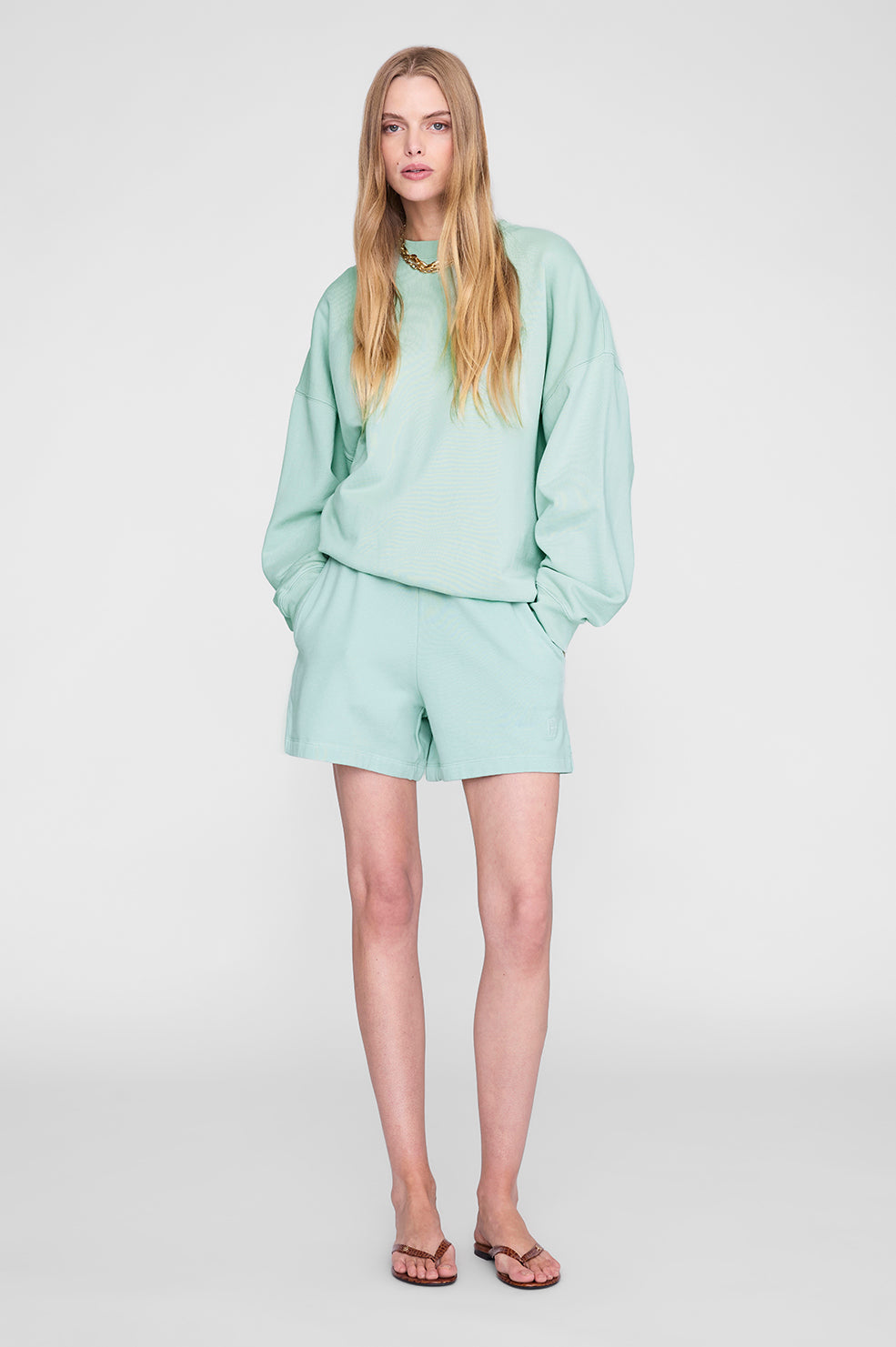 Miles Sweatshirt - Washed Seafoam
