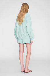 ANINE BING Miles Sweatshirt - Washed Seafoam - on model back