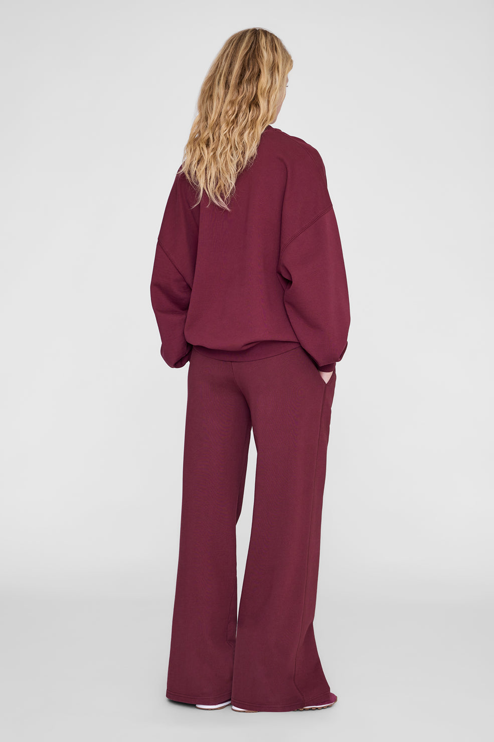 Miles Sweatshirt Collegiate - Burgundy