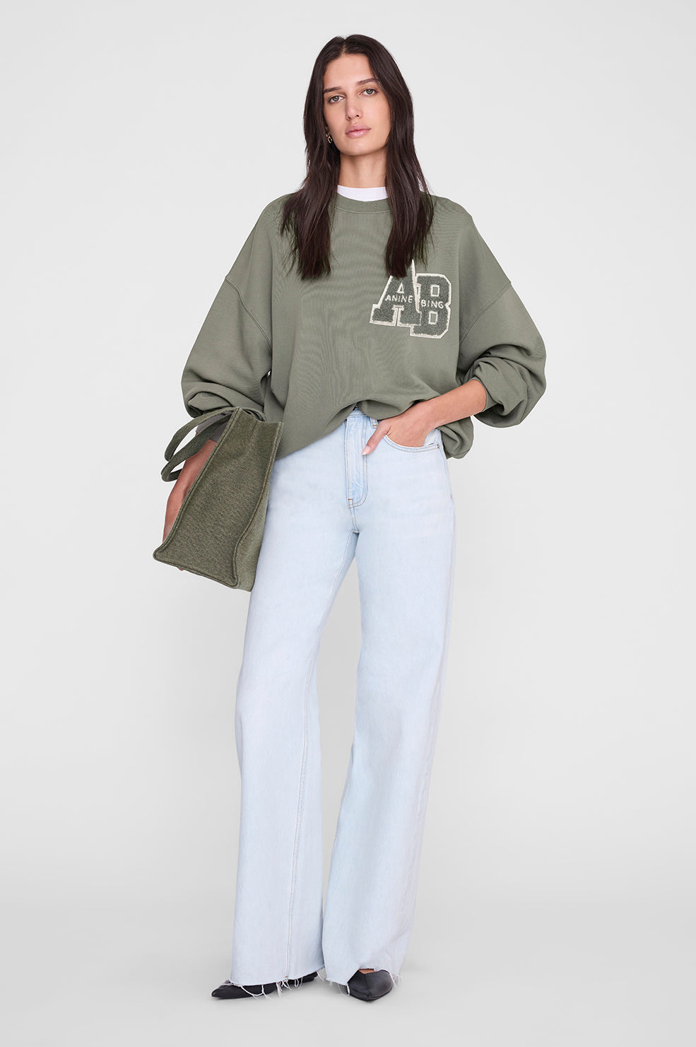 Miles Sweatshirt Letterman - Sage