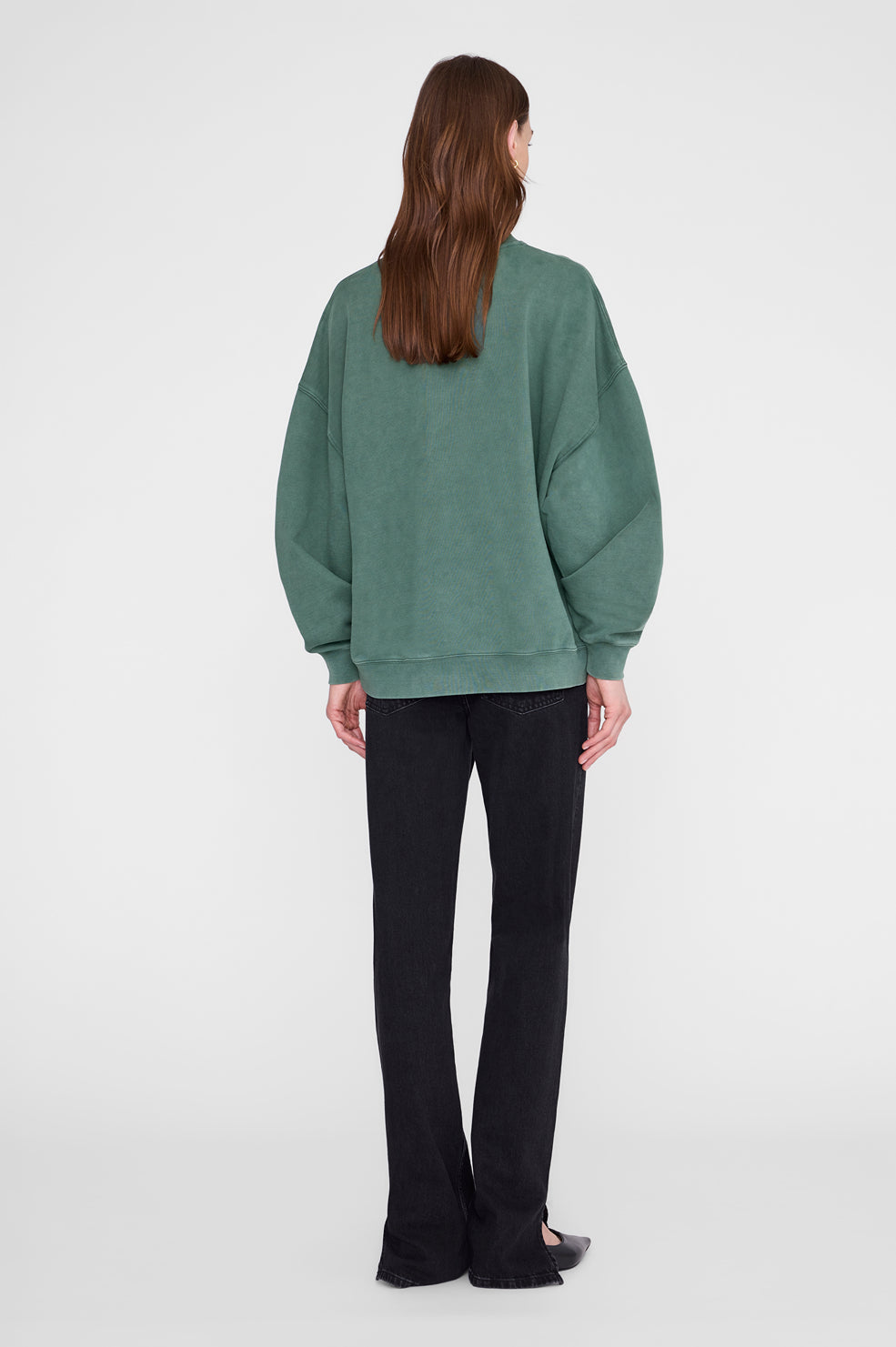 ANINE BING Miles Sweatshirt New York University - Cilantro