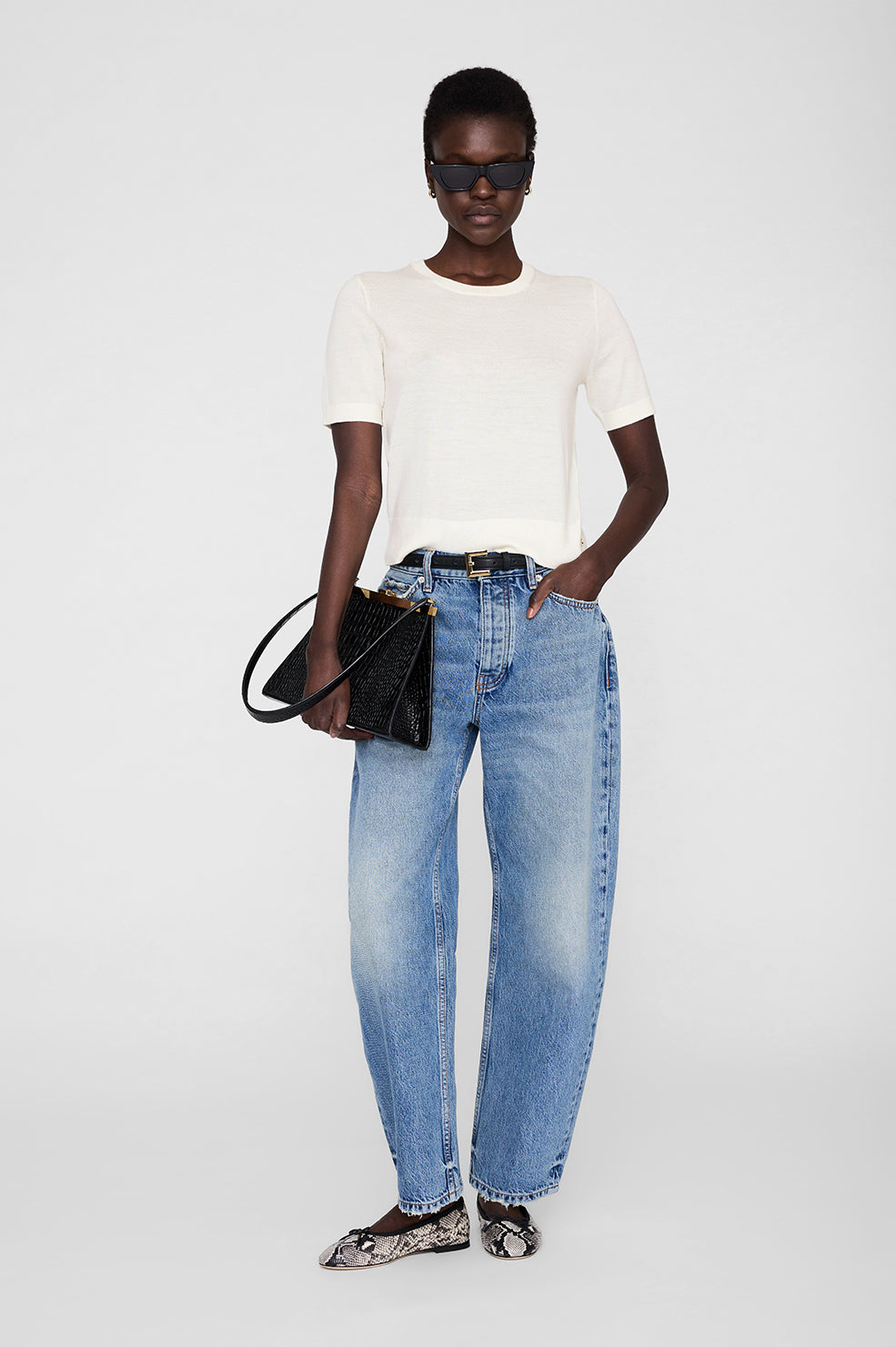 Mora Crop Sweater - Ivory