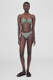 ANINE BING Naya Bikini Bottom - Artichoke - On Model Front