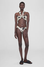 ANINE BING Naya Bikini Bottom - Ivory Daisy Print - On Model Front