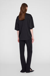 ANINE BING Nell Tee Mesh - Black - on model back