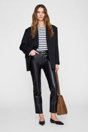 ANINE BING Newton Tee Anine Bing - Navy Stripe - on model front second image