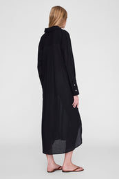 ANINE BING Noemi Dress - Black - on model back
