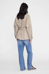 ANINE BING Odin Jacket - Beige - on model back