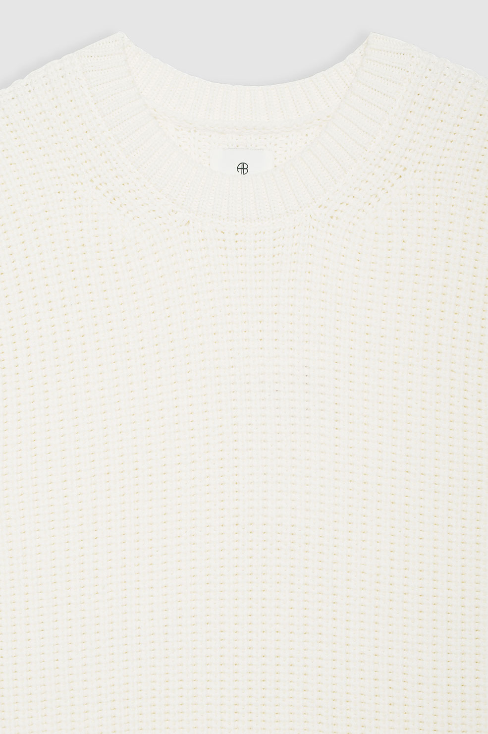 ANINE BING Olivier Sweater - Ivory - Detail View