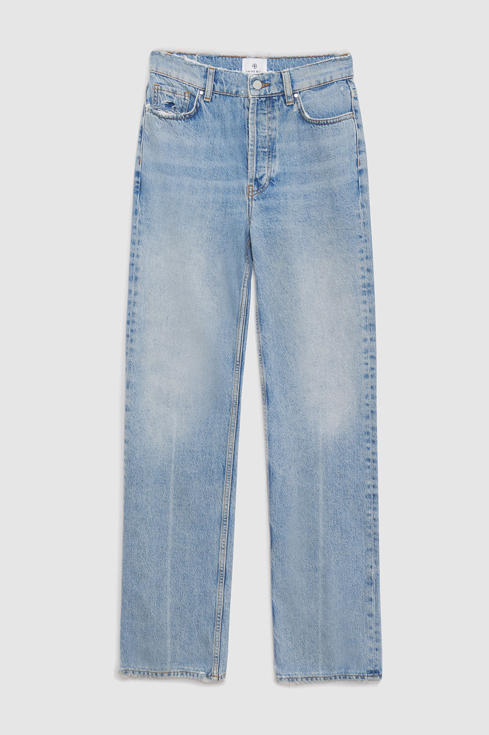 ANINE BING Olsen Jean - Bleached Blue - Front View