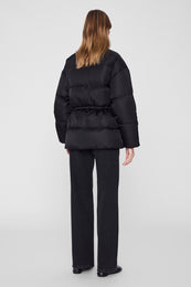 ANINE BING Oslo Long Puffer - Black - on model view