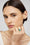 ANINE BING Oval Cut Emerald Ring - 14k White Gold - On Model 
