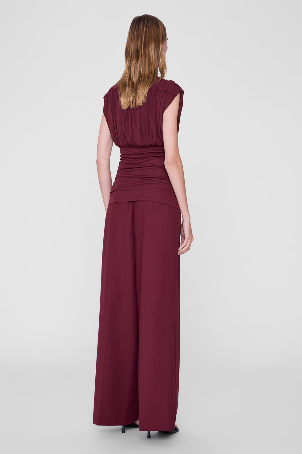 Paola Trouser - Burgundy